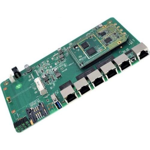 Factory Gigabit Ethernet Ports Dual Band OpenWRT WIFI Wireless Router Board MT7621A PCBA With mt7612e + mt7603e chipset