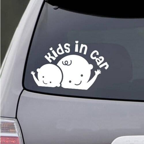 1PC Cute Car styling Cartoon Stickers Kids In Car Car-Sticker DIY reflective auto stickers High Quality