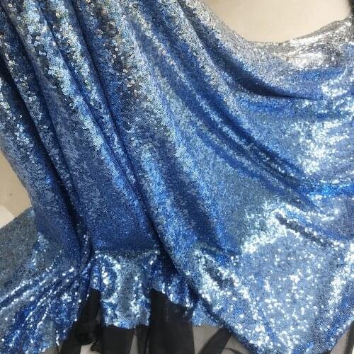 1Y/lot Half Yard Glitter Gradient Sequin Fabric For Dress Performance Clothing Accessories