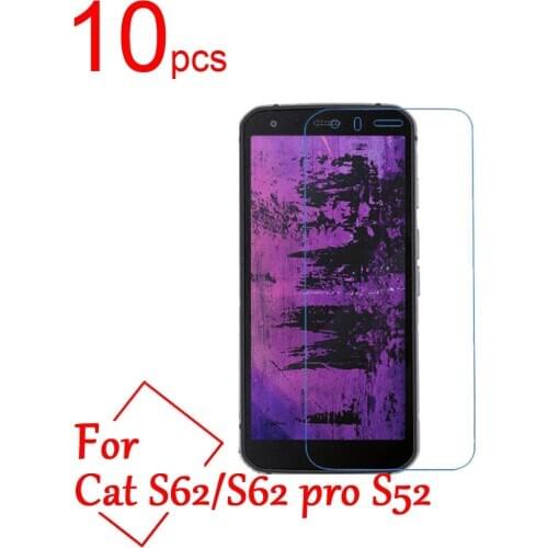 10pcs/lot glossy Ultra Clear/Matte/Nano anti-Explosion LCD Screen Protector Film Cover For Cat S52 S62 pro Protective Film+cloth