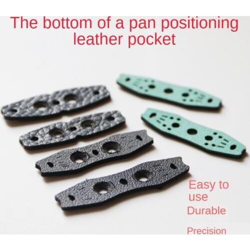 30pcs Hunting Microfiber Leather Slingshots Pouches With Center Hole For Outdoor Catapults Sling Shots Fish Accessories