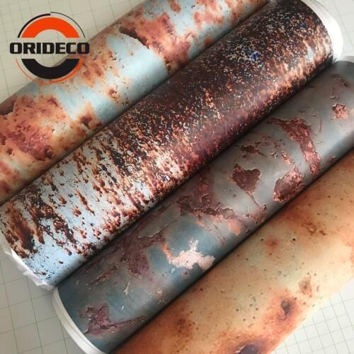 50CM Width 7 kinds Rust Camouflage Vinyl Film Car Wrap Foil Adhesive Motorcycle Car Rust Camo Wrapping Decal