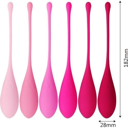 6 Pieces/set Silicone Kegel Ball Love Ben Wa Ball Vagina Tightening Massager Smart Vagina Trainer Exercise