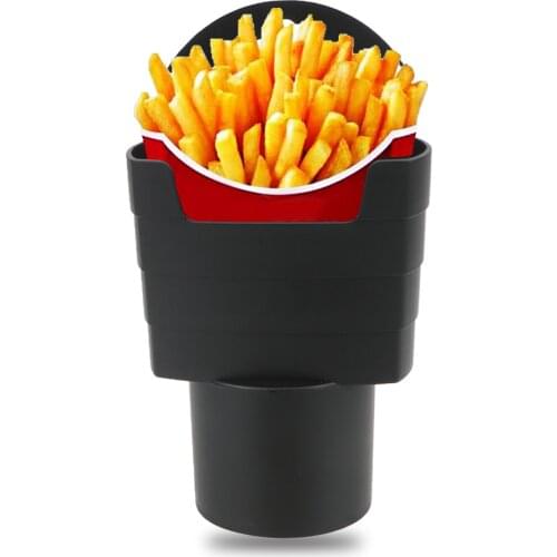 Car French Fries Holder Storage Box Bucket Fries Snacks Box Food Drink Cup Holder Travel Eat In The Car Car-styling