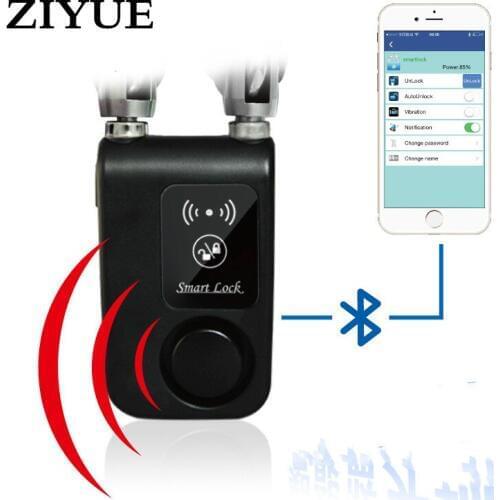 Free Shipping Bicycle Lock Waterproof Bluetooth Intelligent Anti-theft Lock Cut Mountain Bike Steel Chain