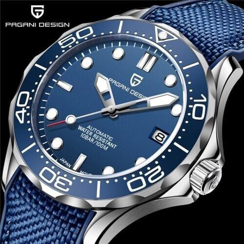 PAGANI DESIGN New Japan NH35 men fashion watches 007 Commander men sport wristwatch top luxury brand men mechanical watch 2020