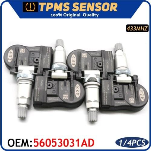 Tire Tyre Pressure Monitor sensor 56053031AD For Dodge Grand Caravan Charger Magnum Chrysler 200 300 Sebring 433Mhz 68078768AA