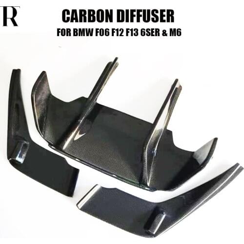 M6 Carbon Fiber Rear Bumper Diffuser for BMW F06 F12 F13 640 650 M-tech M-Sport & M6 Bumper 2012 - 2017