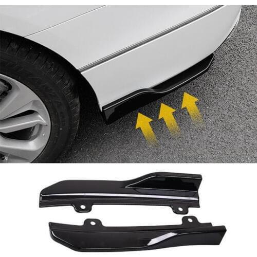 For Honda Accord 10th 2018 Car Rear Bumper Skirt Spoiler Lip Side Wing Trim Car Styling Accessories 2Pcs/set