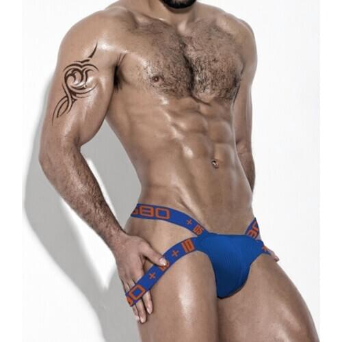 Men Underwear Low Waist Sports Cross Strap Men Thong Cotton Sexy Gay Jockstrap Cotton Male Panties Cueca Tanga Hombre