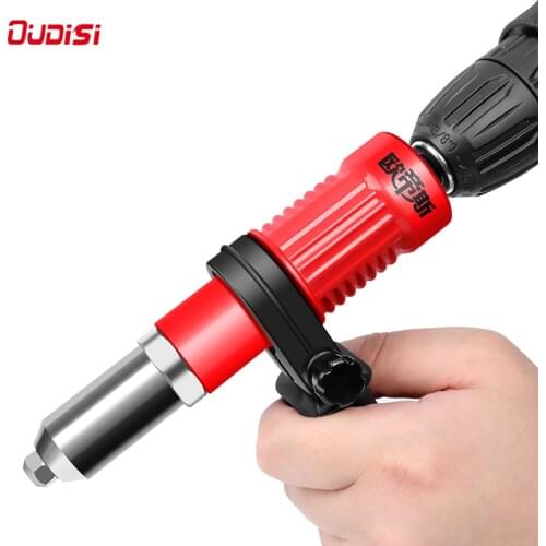 OUDISI Electric Rivet Gun Riveting Tool Cordless Riveting Drill Adaptor Insert Nut Power Tool Accessories with 50PC Nut