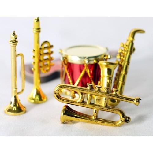 Guitar Violin Trumpet Drum Doll Musical Instrument for Dolls Music House for Dolls Music House Bar Doll Accessories
