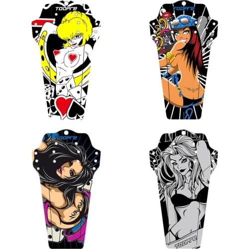 MTB Bicycle Rear Fender Set Mini Road Bike Replacement Mudguard Bracket Kits Mountain Cycling Parts Rear Fender Set