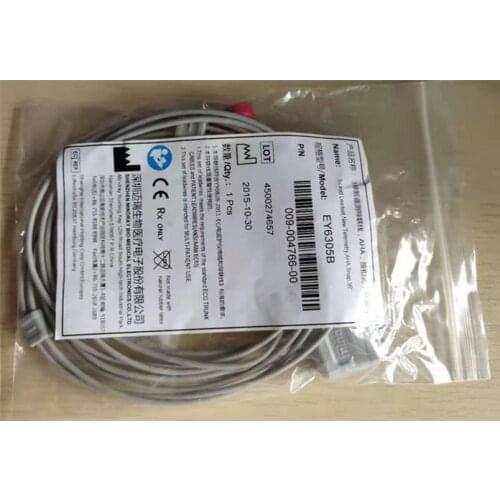 3-lead new telemetry lead cable AHA snap type for Mindray Benevision TMS60 TMS80 TMS-60 TMS-80 EY6305B