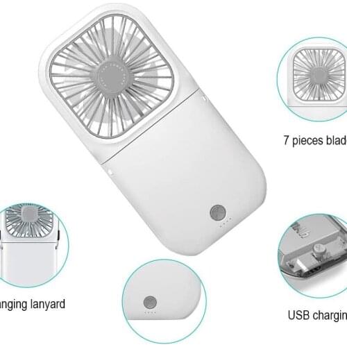 Mini Neck hand Fan Personal Handheld Desk Oeperated Folding Electric Portable Pocket Folding USB Flexible Rechargeable Fan