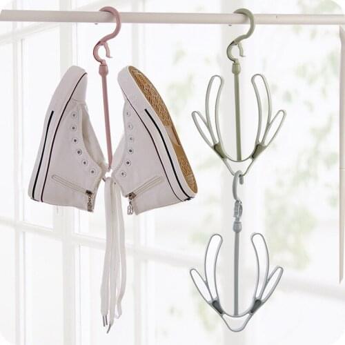 360° Degrees Multi-Function Rotate Space Saving Bag Shoes Hanger Hooks Holder Closet Clothes Shoe Sundries Organizers Household