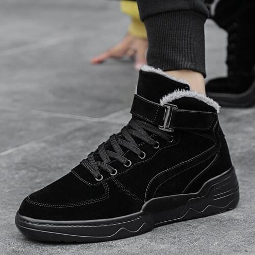Men Casual Shoes 2020 Autumn New Winter High top Outdoor Luxury Big Size 36-48 Men Fashion Sneakers Plus velvet Keep warm Shoes