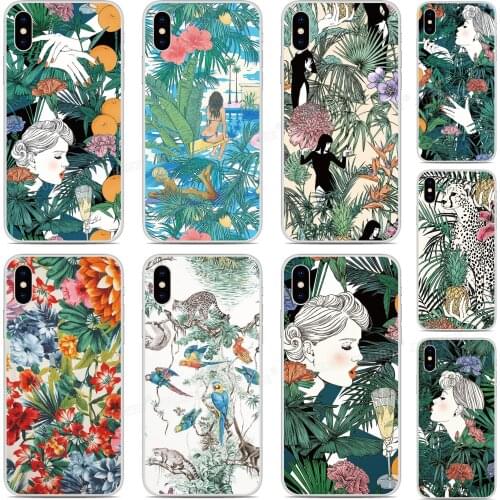 Tpu Soft Art Girl Pattern Phone Case For iPhones SE 2020 SE2 SE 2 XR X XS 11 Pro MAX 6 6S 7 8 9 Plus For iPod Touch 7 6 5 Cover