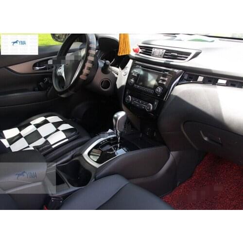 Yimaautotrims Interior Refit Kit Fit For Nissan Rogue / X-Trail T32 2014 - 2020 Gear Shift Knob Handle Decoration Cover Trim