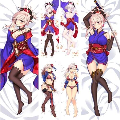 November update Japanese Anime Fate/Grand Order Saber Miyamoto Musashi hugging Body pillowcase Dakimakura body pillow cover case