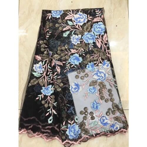 The latest French lace fabric 2021 high-quality lace African lace fabric wedding Nigeria tulle lace material D38221