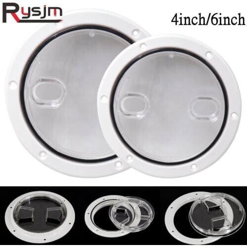 High Quality Non-Slip Deck Plate Corrosion Resistant Marine Access Boat Inspection Hatch 4/6inch Cover boat accessories marine