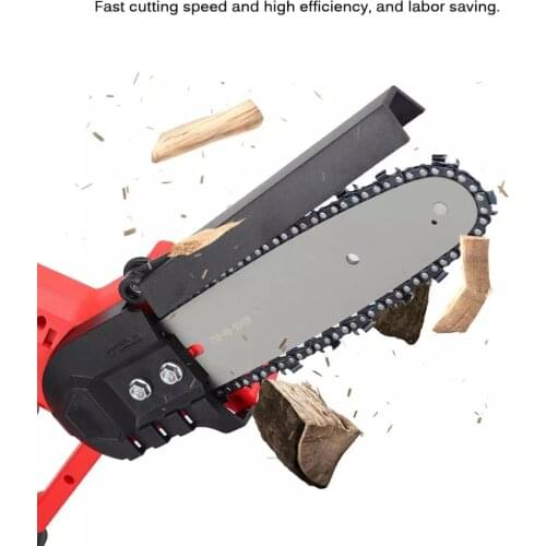 Wood Cutter Electric Chainsaw 8 Inch 1200W Bracket Motor Electric Pruning Saw For 18V Battery 500r/Min Garden Logging Power Tool