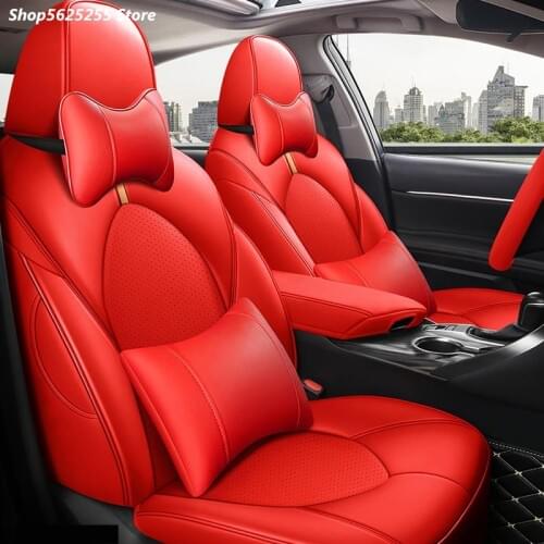 For Toyota RAV4 2019 2020 2021 Car Seat Cover Protector Modification Fully Enclosed Cushion Auto Accessories Red Black Brown