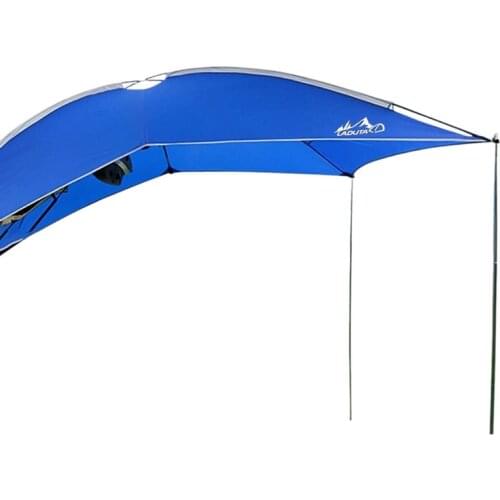 LAPUTA Portable Waterproof Car Rear Tent Outside Camping Shelter Outdoor Car Tent Trailer Tent Roof Top for Beach