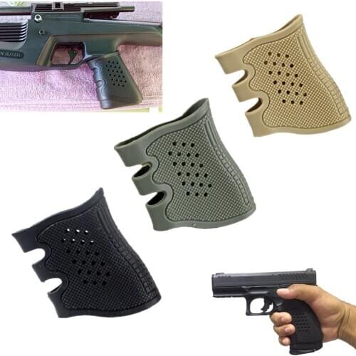Pistol Rubber Grip Anti Slip For Most Of Glock 17 19 Handguns Hunting Accessories Tactical Pistol Rubber Grip Holster Magazine