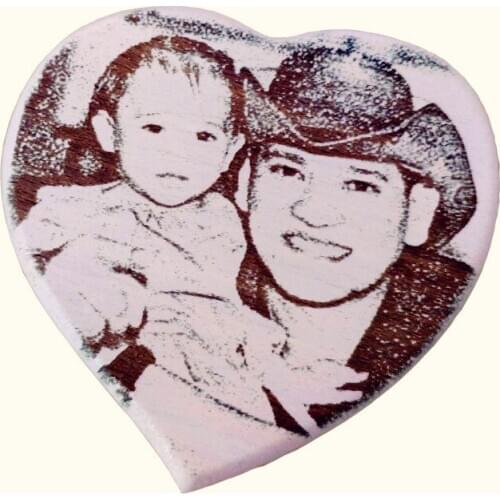 Handmade beautiful heart father and daughter photo customized wind up music box birthday wedding anniversary gifts free shipping