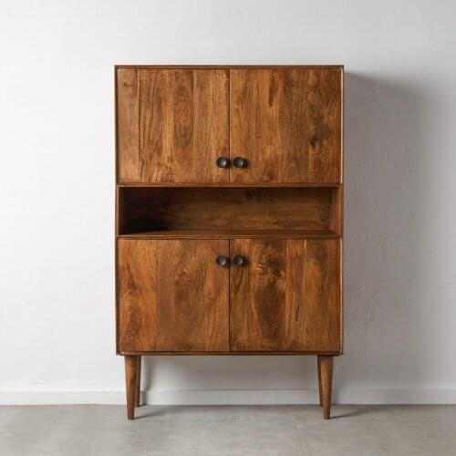 Wardrobe MARRON wooden handle 104X40X163 CM