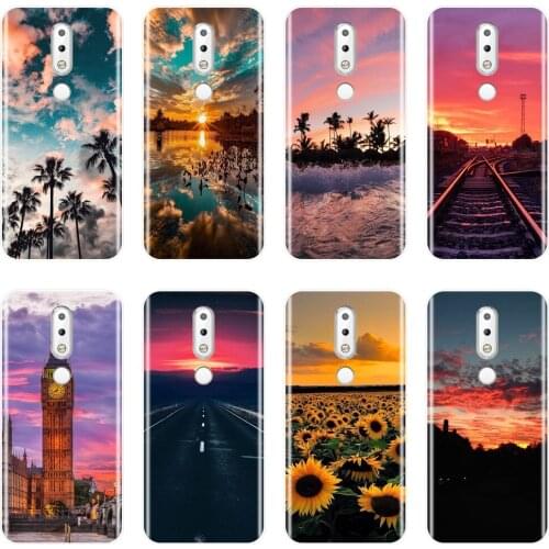 For Nokia 2.1 3.1 5.1 6.1 7.1 Plus Case Silicone Soft Sunflower Sun Sky Back Cover For Nokia 7.1 6.1 5.1 3.1 2.1 Phone Case
