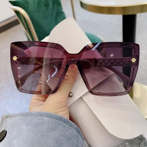 Polarized Sunglasses Women 2021 Trend New Fashion Square Gradient Shades for women Vintage Sun Glasses Female Driving Goggles
