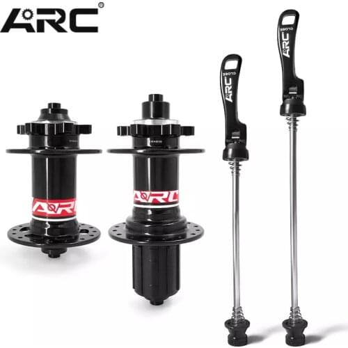 ARC BIKE HUB 32H FRONT REAR BICYCLE HUBS MTB MOUNTAIN FOR SHIMANO 8 9 10 11 SPEED QR SKEWER 10MM 135 THRU 12MM 142 MM DISC HUB