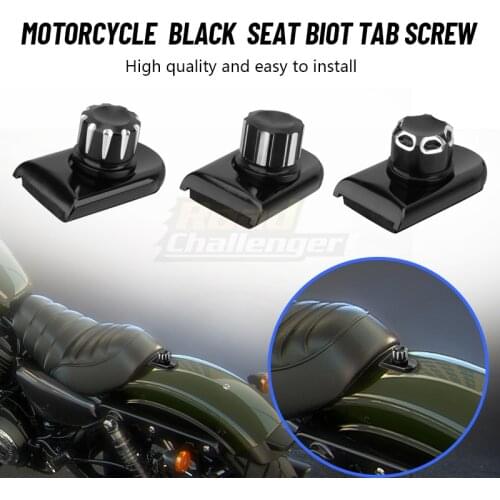 Motorcycle Rear Fender Passenger Seat Screw Bolt Tab Cover For Harley Touring Road King Street Glide Softail Sportster XL 96-19