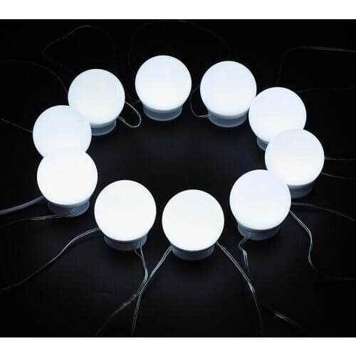 Mirror Headlights Makeup Lamp LED Portable Cosmetic Mirror Light Makeup Light , 10