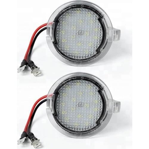 2Pcs LED Under Side Mirror Puddle Light For Lincoln LS 03-06 MKX 07-15 Navigator 07-16 MKS 09-16 MKZ 13-15 MKT 10-Up