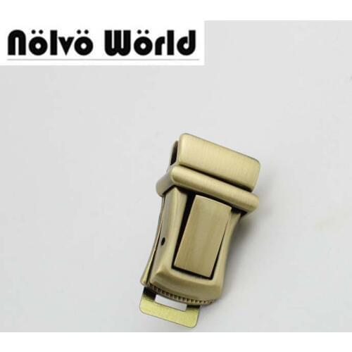 20sets 36*20mm high qulity lock woman bag making gunmetal pressed lock briefcase lock for genuine leather Hardware 10sets