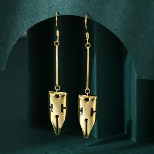 925 Sterling Silver Drop Earring JOJOS Bizarre Adventure Earring Stud Clip Rohan Kishibe Pen Earring Jewelry