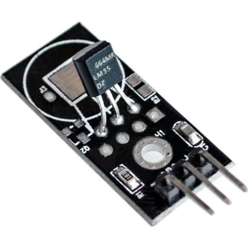 Taidacent LM35D LM35 Analog Temperature Sensor Electronic Building Blocks Smart Car Temperature Sensor Analog Output