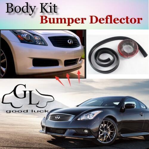 For Infiniti G Series G20 G35 V35 G25 G37 Q40 Q60 Bumper Lip / Front Spoiler Deflector For Car Tuning / Body Kit / Strip Skirt