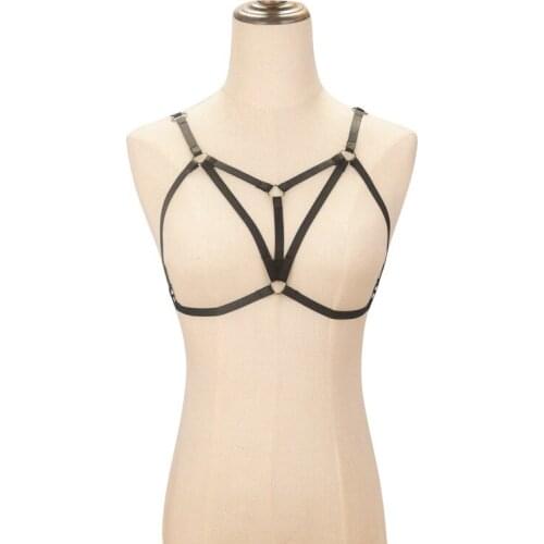 Bondage Sexy Breast Harness for Women Black Erotic Charming Temptation Restrainted Body Binding Sex Toy Sexy Lingerie
