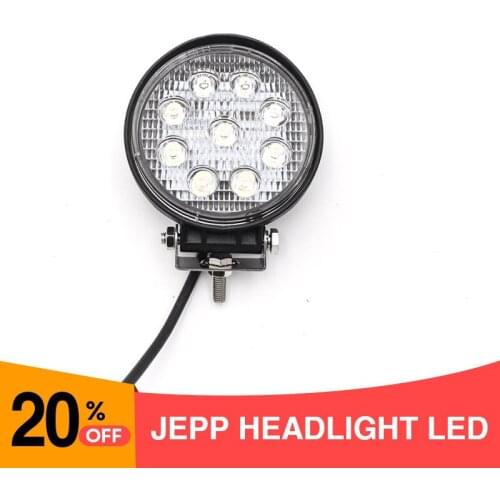 CENREE 1Pcs 27W 1980LM 9-30V IP67 6000K Spot LED Offroad Lamp Worklight for Off Road ATV Motorcycle Car Truc LED Light Bar