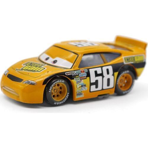 Disney Pixar Cars 100% Original No.58 Racer Diecast Metal Toy Car For Children 1:55 Loose Brand New In Stock Lightning McQueen