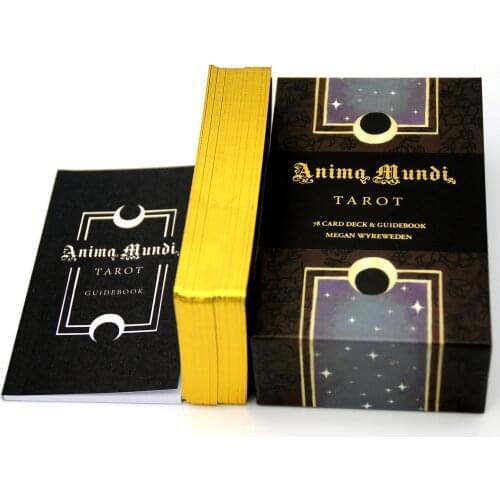 Anima Mundi Tarot Deck 78 Card Deck with Guide Book Nature Deck Occult Divination Cards Major and Minor Arcana Game Gilt Origin