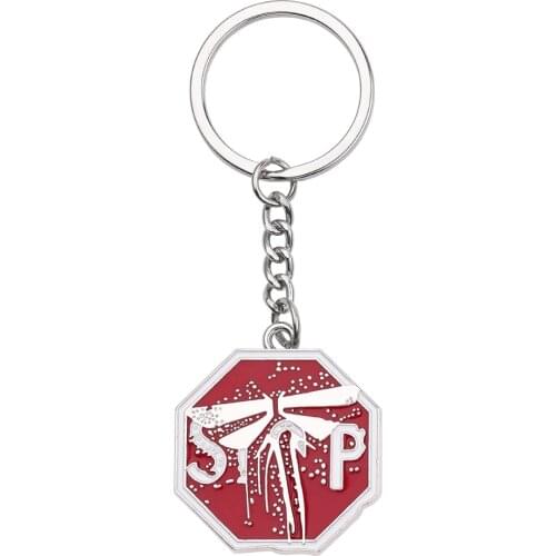Hot Game Jewelry Series Keychain The Last of Us 2 Key Ring Key Holder Car Chaveiro Men Jewelry Charms llaveros Valentines Gifts