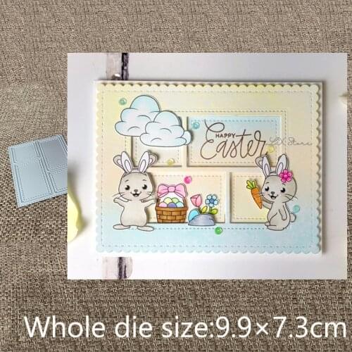 XLDesign Craft Metal Cutting Dies stencil mold grid photo frame decoration scrapbook Album Paper Card Craft Embossing die cuts