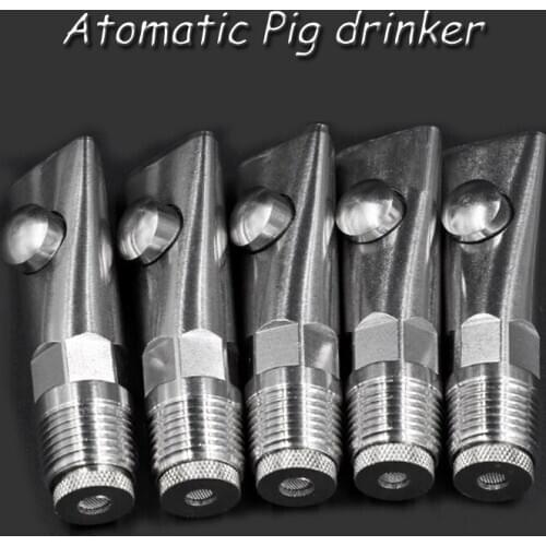 20mm Pig Thicken Dinker Water Stainless Steel Pig Automatic Nipple Animals Drinking Water Dispenser Feeder