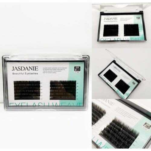 Beautiful Eyelash Gir 16Rows B Curl China Premium Individual Artificial False Lashes Natural Mink Eyelashes Silk Fake Eye Lash E